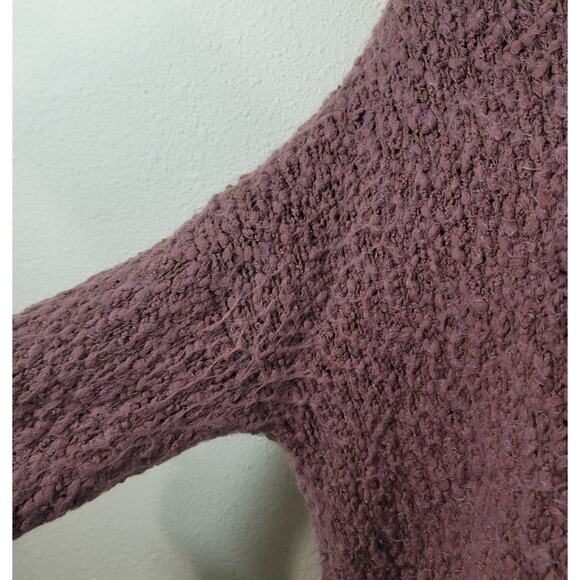 Altar'd State Mauve Popcorn Knit Pull Over Sweater Small Medium Long Sleeve Soft - Picture 6 of 6